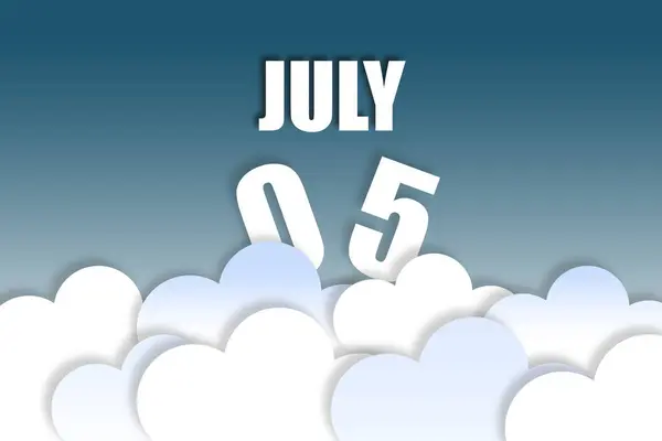 July 5Th Day Month Month Name Date Floating Air Beautiful — Stock Photo, Image