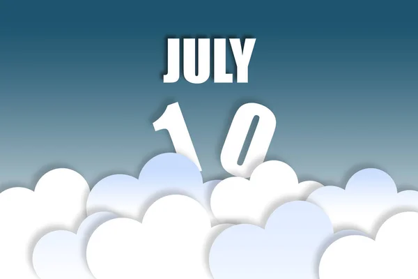 Juli Tag Des Monats Monatsname Und Datum Schweben Der Luft — Stockfoto