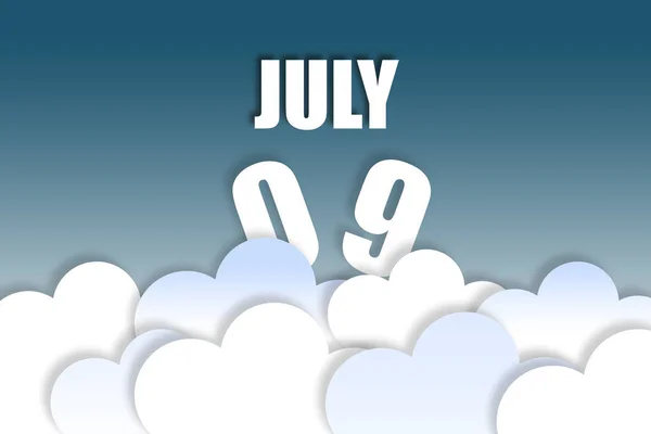 July 9Th Day Month Month Name Date Floating Air Beautiful — Stock Photo, Image