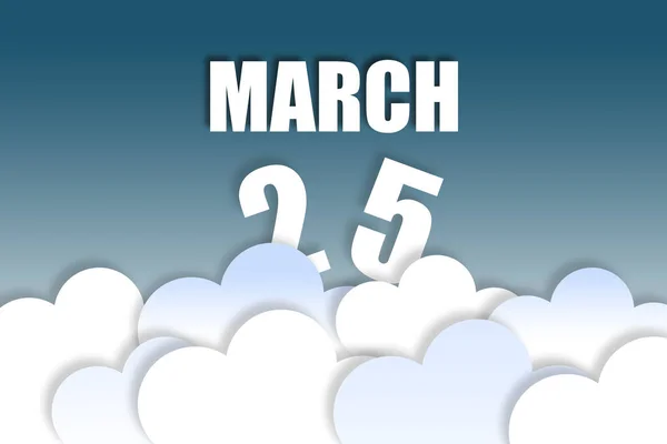 Maart Dag Van Maand Maand Naam Datum Zwevend Lucht Prachtige — Stockfoto
