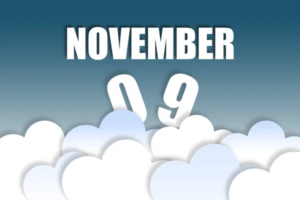 November Dag Van Maand Maand Naam Datum Zwevend Lucht Prachtige — Stockfoto