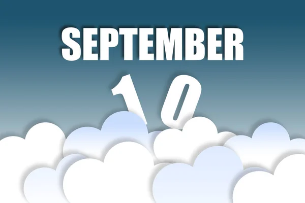 September 10Th Day Month Month Name Date Floating Air Beautiful — Stock Photo, Image