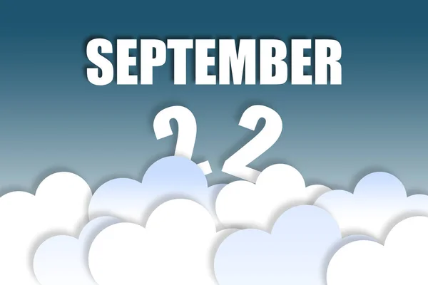 September Tag Des Monats Monatsname Und Datum Schweben Der Luft — Stockfoto