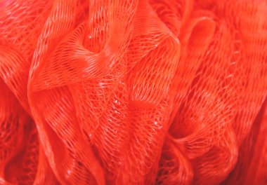 banyo ve duş, arka plan ve doku için yumuşak kırmızı sünger