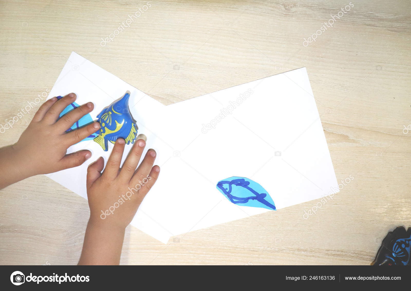 Kids Group Making Arts Crafts Kindergarten Children Spending Time Day Stock Photo C Alena1919 246163136