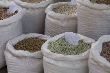 Fasulye torba yakın çekim