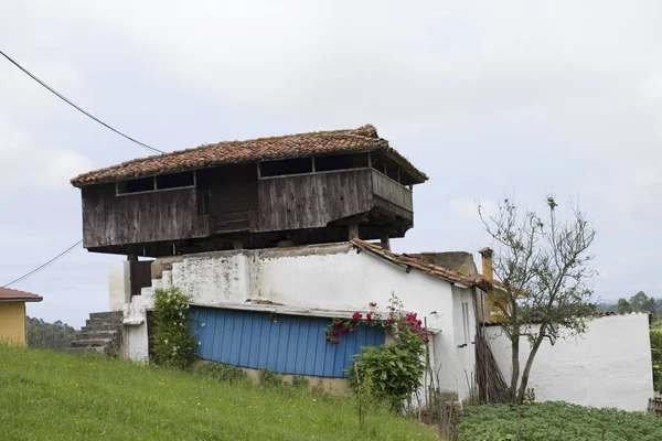 Stelzenspeicher Nordwesten Spaniens Sind Als Horreo Bekannt — Stockfoto