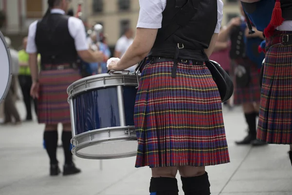 Scottish Traditional Pipe Band — Stock Photo, Image