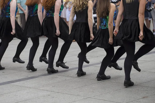 Irish Dancers Dancing — Stock Photo, Image