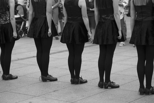 Les Danseurs Irlandais Dansent — Photo