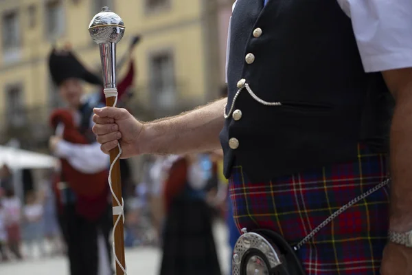 Scottish Traditional Pipe Band — Stock Photo, Image