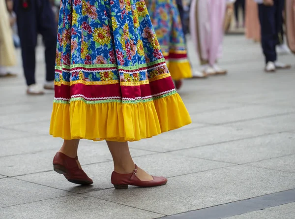 Grupo Dança Popular Russo — Fotografia de Stock