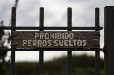 İspanyolca dil içinde belgili tanımlık köpek kira kontratı serbest bırakmak için yasaklayan
