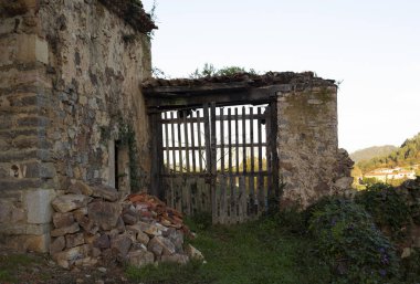 Tahta bir çitin yakınında.