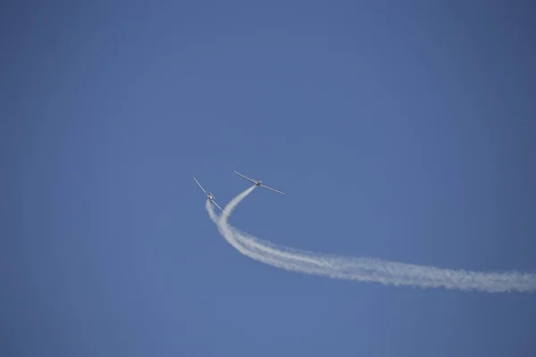 航空展中的特技飞行 — 图库照片