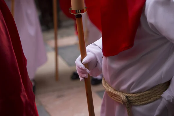 Procession Heliga Veckan Påsk — Stockfoto