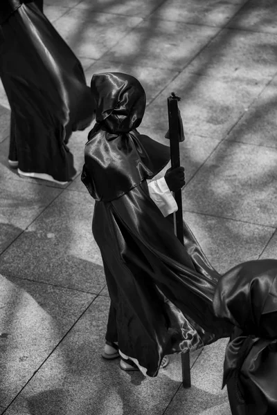 Procession Heliga Veckan Asturias — Stockfoto