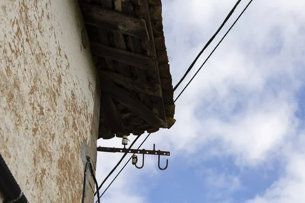 Primer Plano Del Techo Cielo Sobre Fondo — Foto de Stock