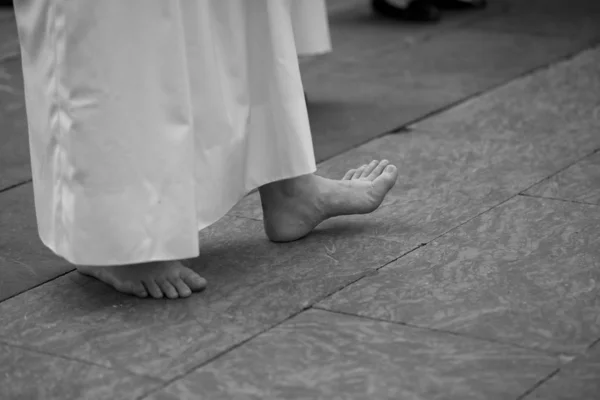 Procession Heliga Veckan Asturias — Stockfoto