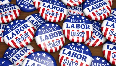 Mutlu İşçi Bayramı Amerika Birleşik Devletleri İşçi Tatil Rozetleri