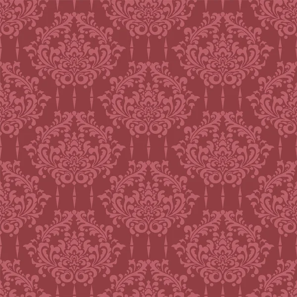 Damask Wallpaper Pattern Background Texture Vintage Style Vector Art — Stock Vector