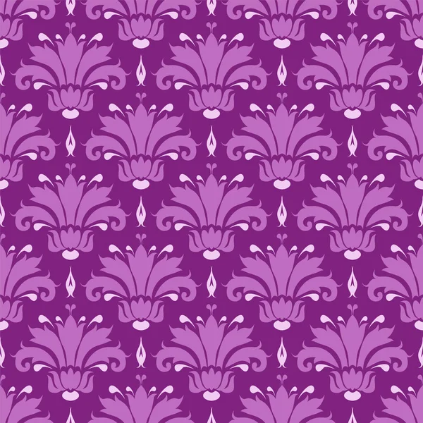 背景シームレスパターン 紫色の壁紙 あなたのデザインのための花のパターン ベクトルイラストレーション — ストックベクタ