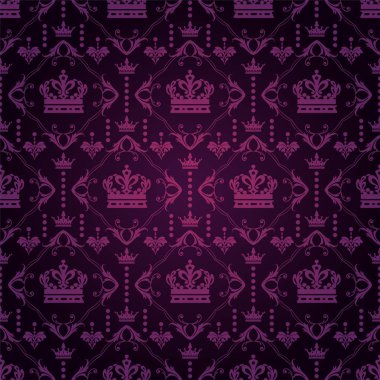 Tasarımınız için koyu mor kraliyet arka plan. Vektör görüntüsü
