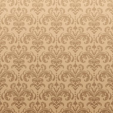 Kahverengi arka plan deseni. Retro arka plan duvar kağıdı. Vektör görüntüsü.