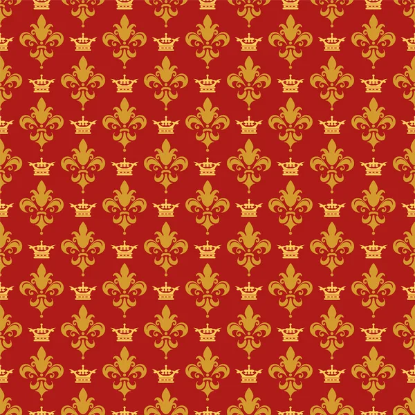 Fond Écran Rouge Motif Sans Couture Pour Votre Conception Rétro — Image vectorielle
