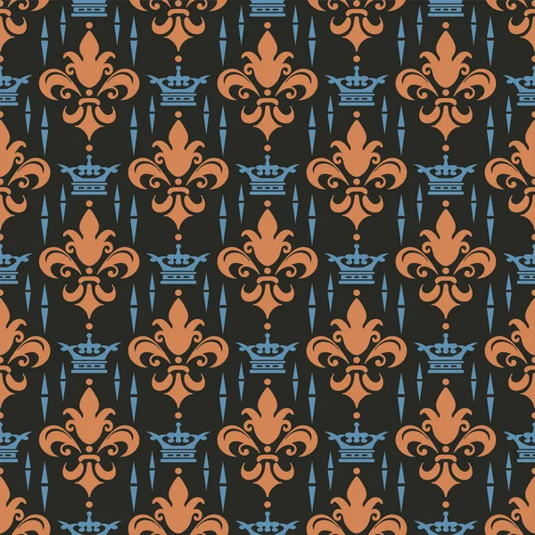 Decorative Background Pattern Royal Style Background Image Seamless Pattern Wallpaper — Free Stock Photo