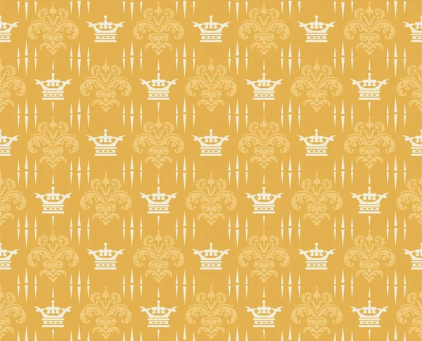 Golg Background Pattern Background Image Royal Style Seamless Pattern Wallpaper — Stock Vector