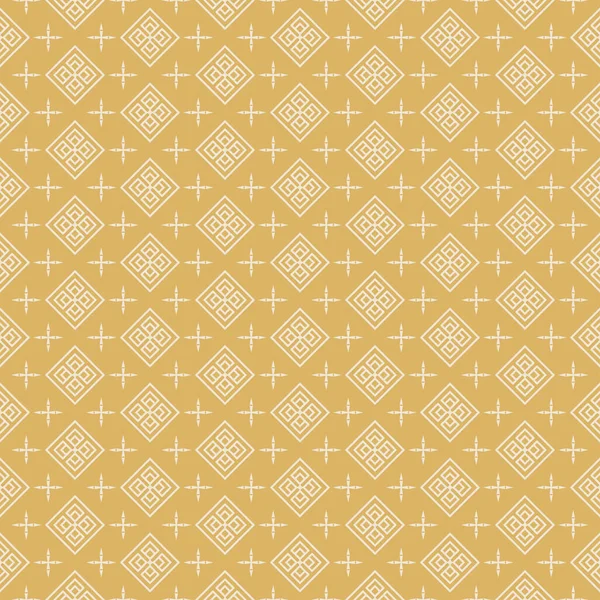 Gold Background Seamless Wallpaper Geometric Pattern Vector Graphics — Stock Vector