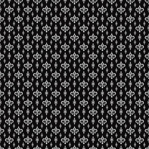 Schwarz Und Weiß Floralen Hintergrund Tapetenmuster Dekorative Nahtlose Muster Für — Stockvektor