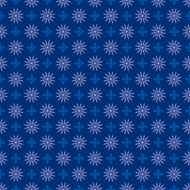 Şenlik dekorasyonu için mavi arka plan. Tasarımın için hoş, kusursuz bir desen. Vektör arkaplan resmi