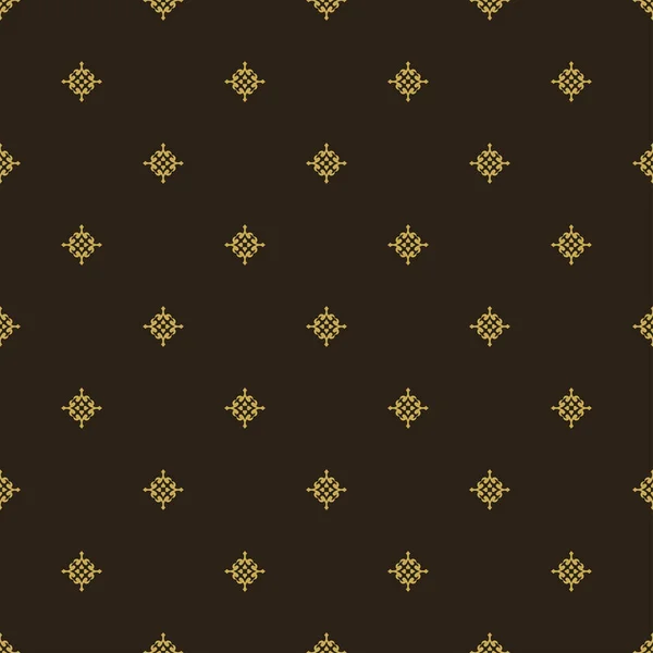 Fundo Escuro Com Ornamento Dourado Sem Costura Textura Papel Parede —  Vetores de Stock