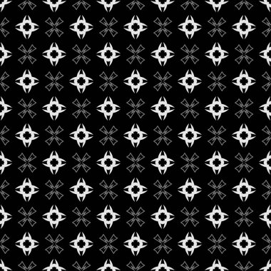 Modern arka plan modeli. Kusursuz duvar kağıdı dokusu. Siyah ve beyaz desenli. Vektör arkaplan resmi.