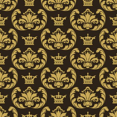 Damask arkaplan deseni duvar kağıdı deseni Damask pürüzsüz desen