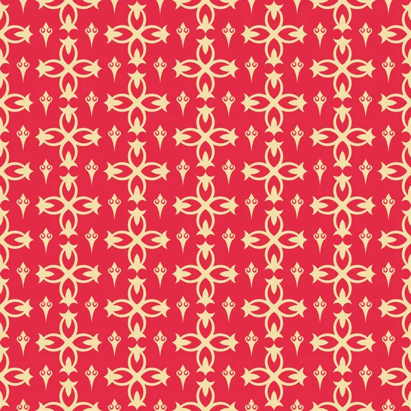 Rode Achtergrond Patroon Decoratief Naadloos Patroon Vector Achtergrond Afbeelding — Stockvector