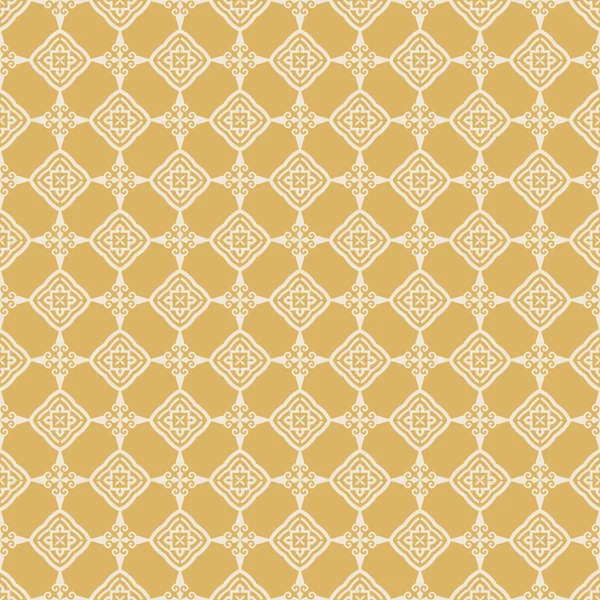 Elegant Background Pattern White Seamless Pattern Gold Background Texture Wallpaper — Stock Vector