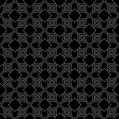 Koyu gri arkaplan deseni. Kusursuz desen. Kumaş, fayans, iç tasarım veya duvar kağıdı için geometrik arkaplan. Vektör arkaplan resmi