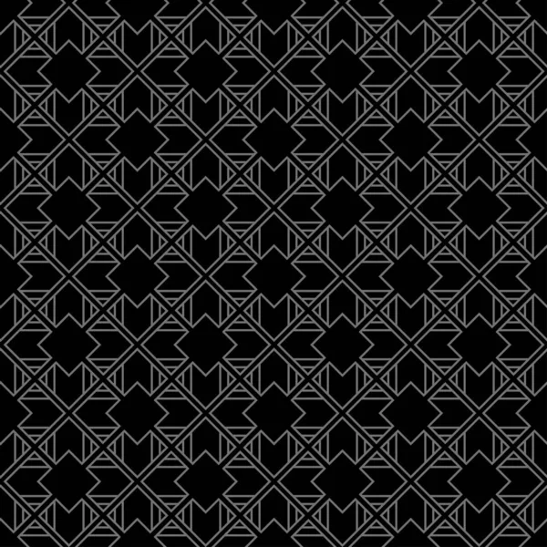 Dunkelgraues Hintergrundmuster Nahtloses Muster Geometrischer Hintergrund Für Stoff Fliesen Innenarchitektur — Stockvektor