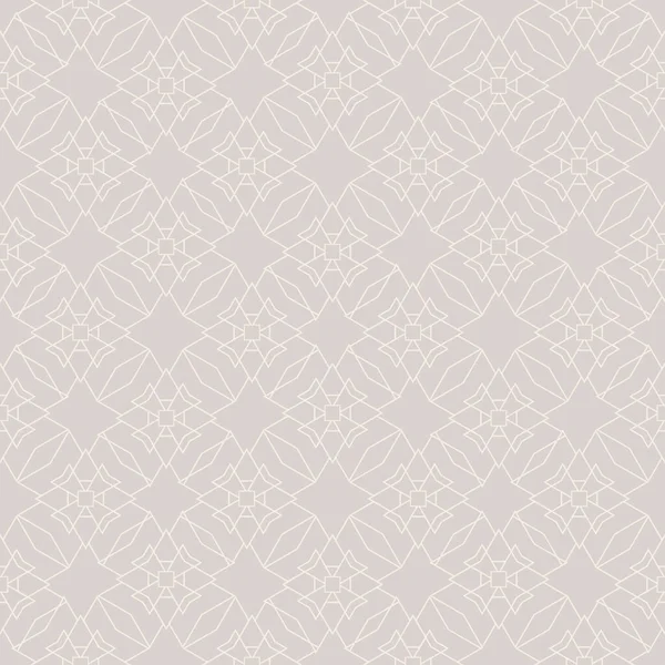 グレーの背景パターン 幾何学的なシームレスなパターン ファブリック タイル インテリアデザインや壁紙のために ベクトル背景画像 — ストックベクタ