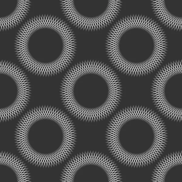 Black White Background Pattern Geometric Texture Wallpaper Dark Seamless Pattern — Stock Vector