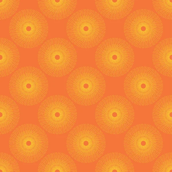 Modèle Fond Abstrait Motif Géométrique Sans Couture Orange Pour Tissu — Image vectorielle