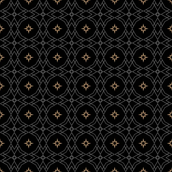暗い背景パターン 休日シームレス幾何学的なパターン ファブリック タイル インテリアデザイン ラッピングや壁紙の背景 ベクトル背景画像 — ストックベクタ