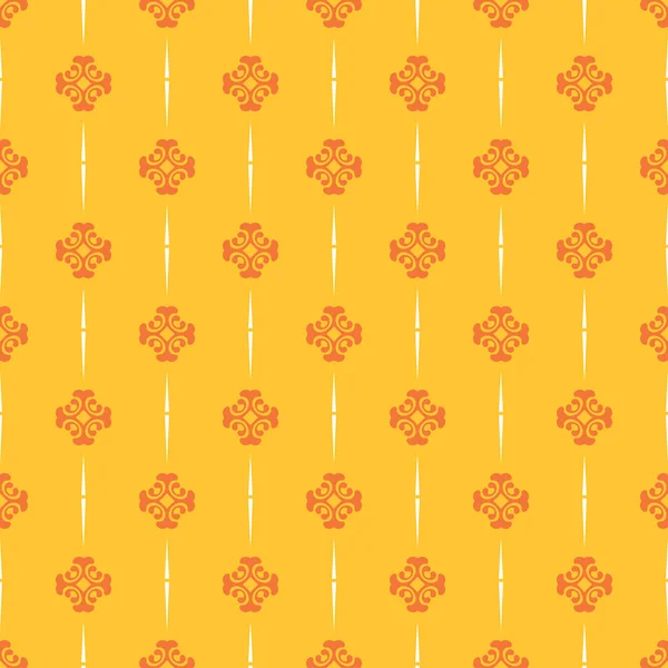 Yellow Background Pattern Modern Seamless Geometric Pattern Background Fabric Tile — Stock Vector