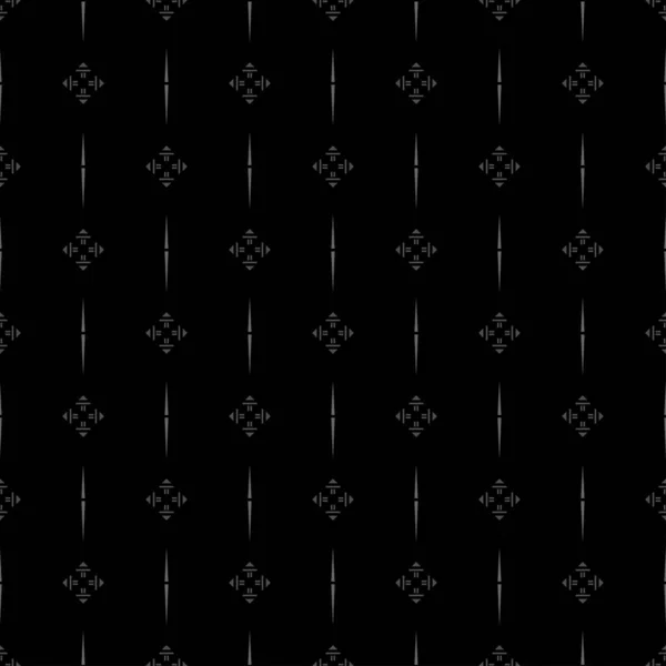 暗い背景パターン 装飾的なシームレスパターン ファブリック タイル インテリアデザインや壁紙の背景 ベクトル背景画像 — ストックベクタ