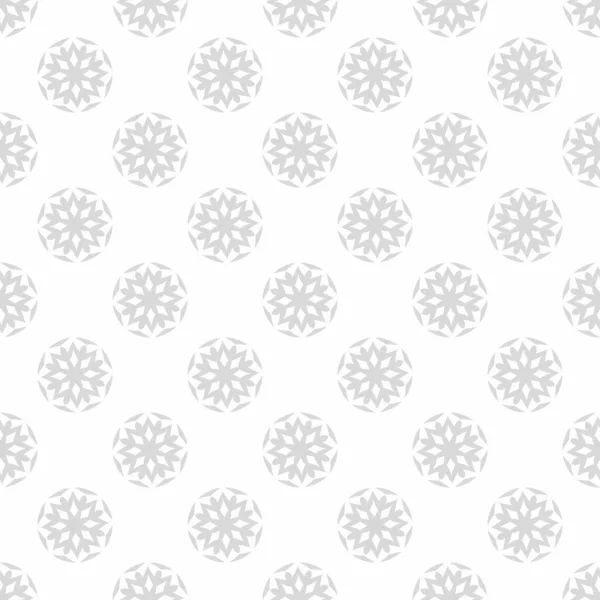 単純な背景パターン ライトグレー かわいい壁紙の質感 ファブリック タイル インテリアデザインや壁紙のためのシームレスな花のパターン 背景ベクトル画像 — ストックベクタ
