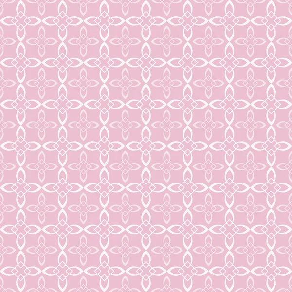 薄いピンクの背景パターン 抽象的な壁紙のテクスチャ ファブリック タイル インテリアデザインや壁紙のためのシームレスな花のパターン 背景ベクトル画像 — ストックベクタ