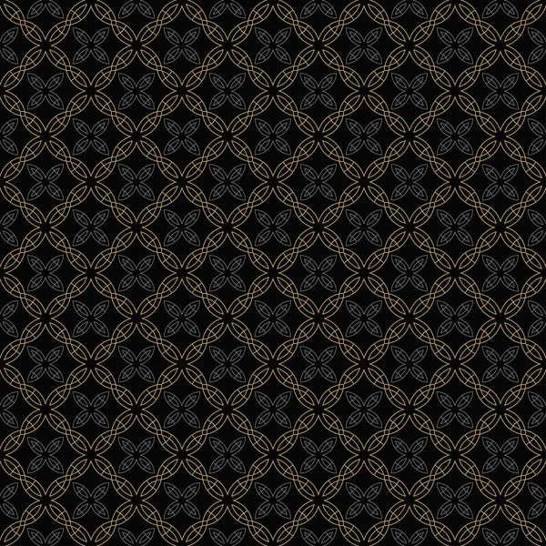 Темный Фон Бесшовный Геометрический Узор Текстура Обоев Ткани Плитки Дизайна — стоковый вектор